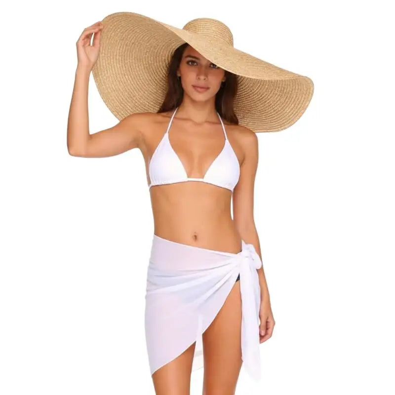 Paréo de Praia em Chiffon | Saída de Banho Feminina