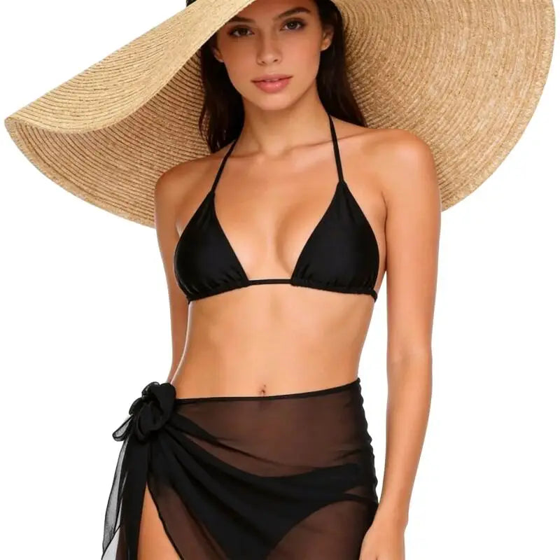 Paréo de Praia em Chiffon | Saída de Banho Feminina