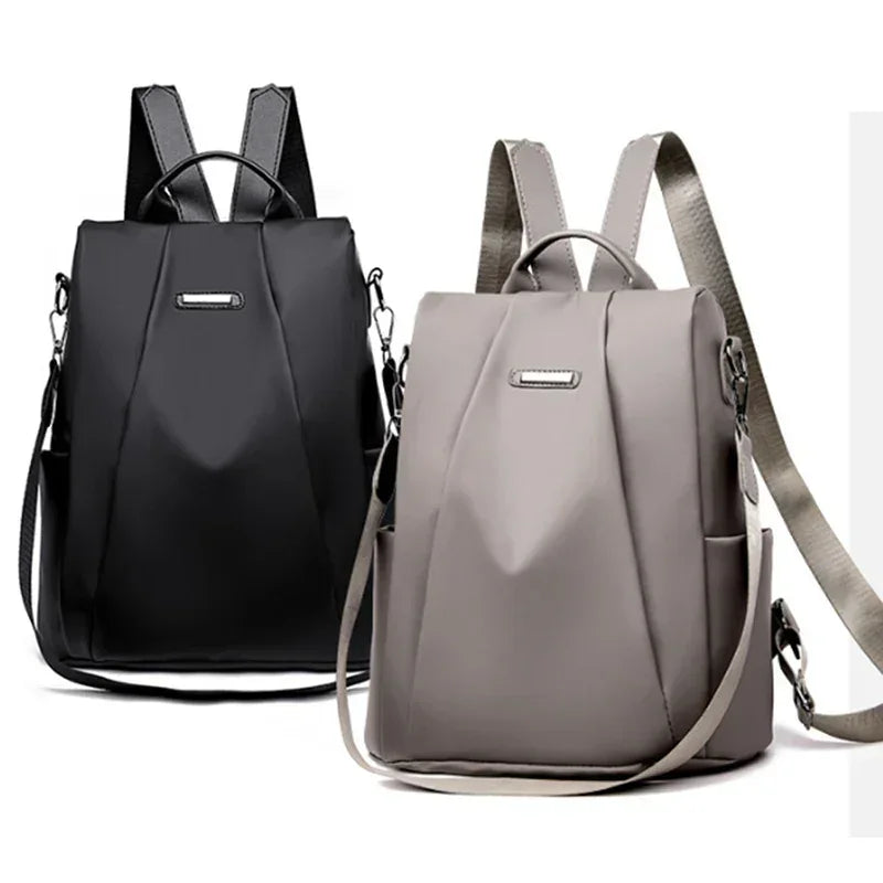 Mochila Feminina em Nylon | Leve, Impermeável e Multifuncional