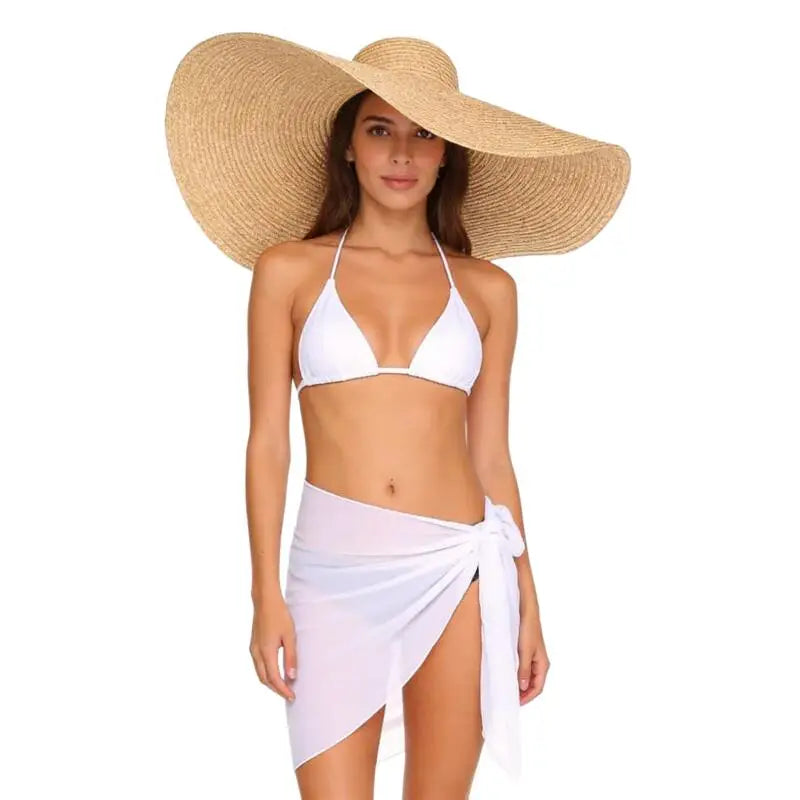 Paréo de Praia em Chiffon | Saída de Banho Feminina