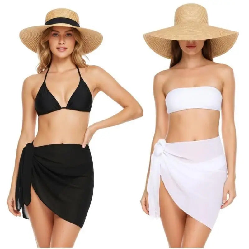 Paréo de Praia em Chiffon | Saída de Banho Feminina