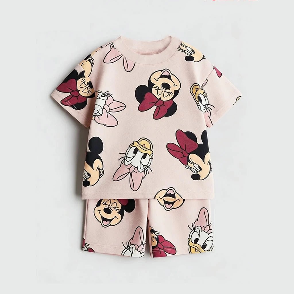 Conjunto Infantil Disney Mickey — T-shirt de Manga Curta + Calções