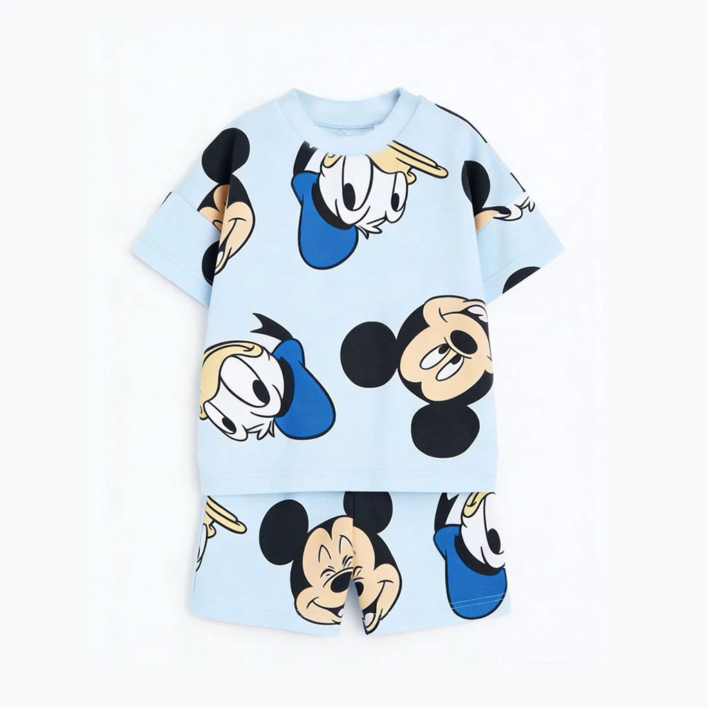 Conjunto Infantil Disney Mickey — T-shirt de Manga Curta + Calções