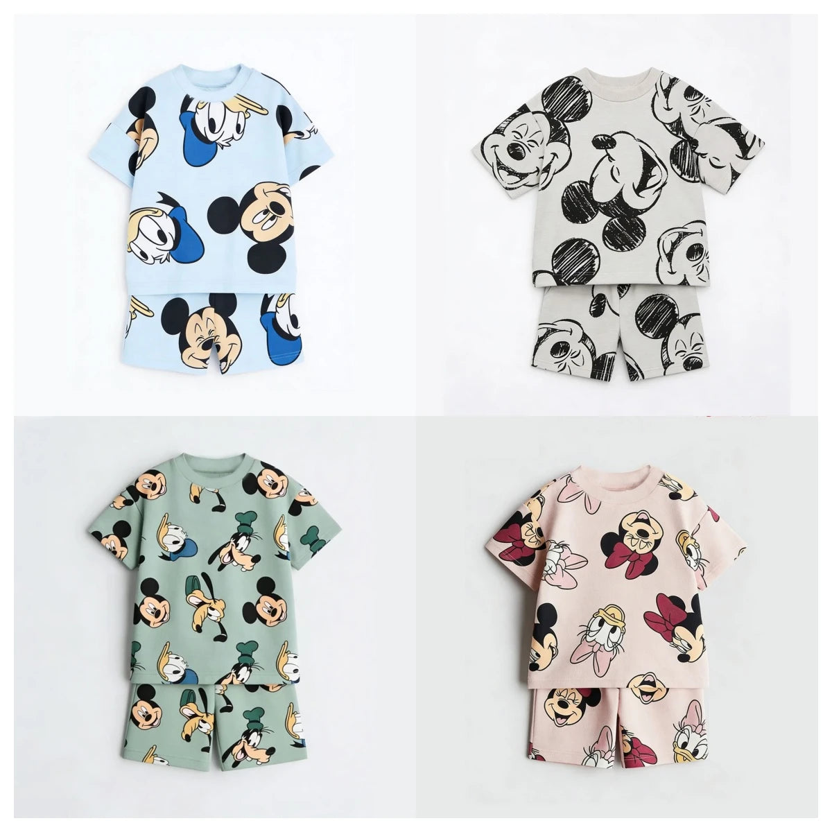 Conjunto Infantil Disney Mickey — T-shirt de Manga Curta + Calções