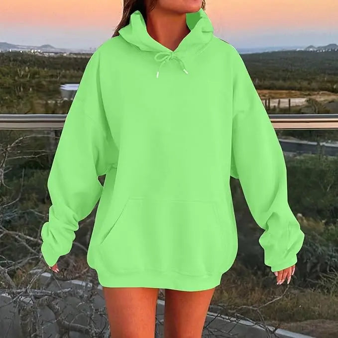 Camisola Casual com Capucho para Mulher