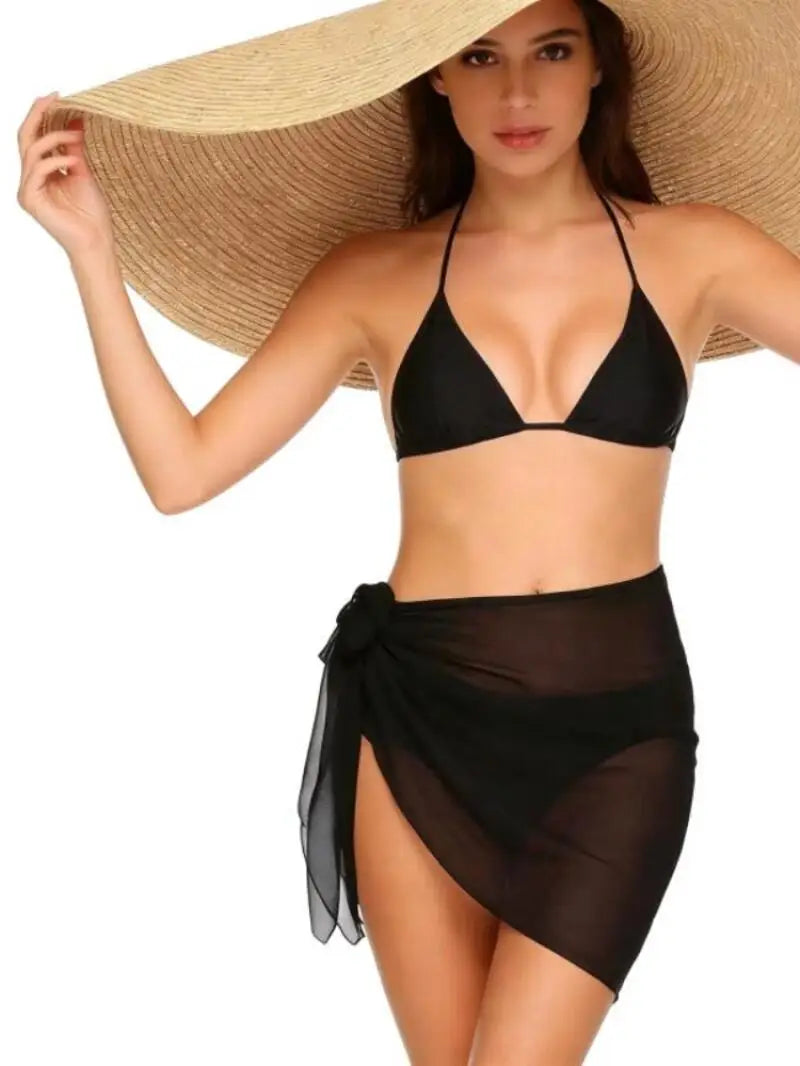 Paréo de Praia em Chiffon | Saída de Banho Feminina
