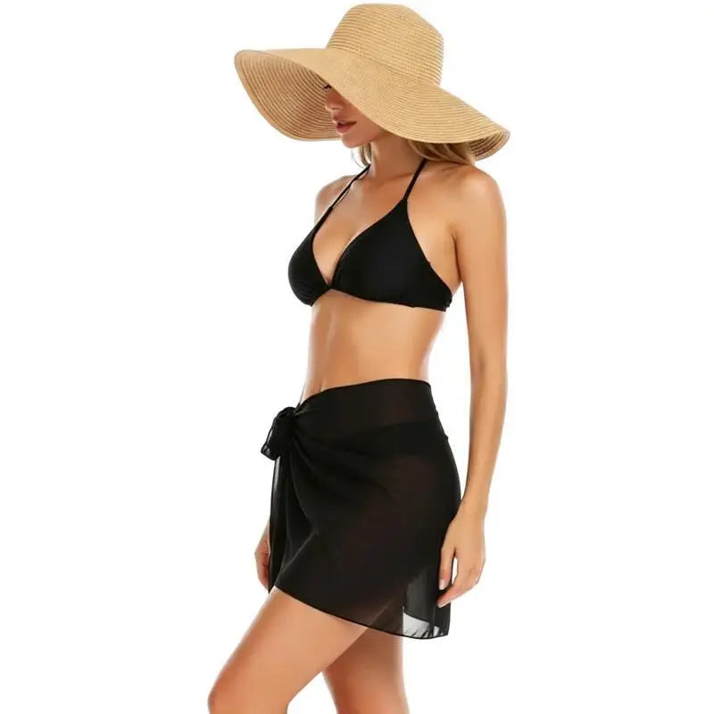 Paréo de Praia em Chiffon | Saída de Banho Feminina